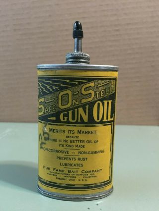 Safe On Steel Gun Oil Handy Oiler Oil Can Fur Fame Bait Company Sos Fremont Oh