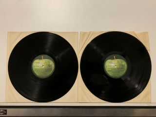 The Beatles White Album Apple Label All Inserts Photos Poster NM 2LP 6