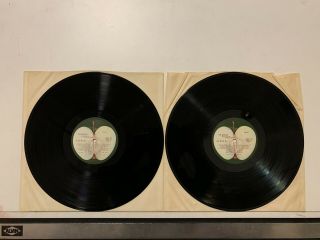 The Beatles White Album Apple Label All Inserts Photos Poster NM 2LP 7