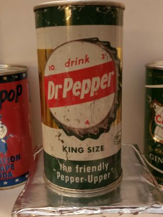 Dr Pepper Soda Can Flat Top 10oz Soda Can