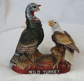 Wild Turkey & Eagle No.  4 Miniature 1984 Decanter With Box