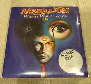 Marillion - Warm Wet Circles.  Rare Early Cd Single With Release Date Sticker