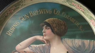 Rising Sun Brewing Bengal Flapper Girl Beer Serving Tray Elizabeth NJ Art Deco 5