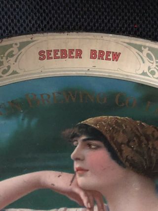 Rising Sun Brewing Bengal Flapper Girl Beer Serving Tray Elizabeth NJ Art Deco 6