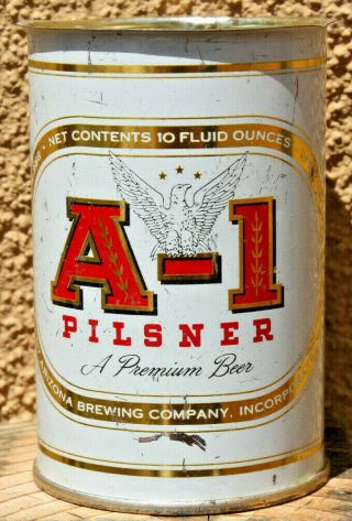 10 (ten) Ounce A - 1 Flat Top Beer Can,  Arizona Brewing Co. ,  Phoenix