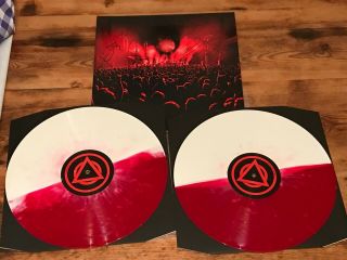 Enter Shikari - Live Alexandra Palace 2 Vinyl Record Signed Red White Split