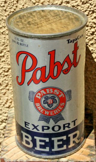 Actual Can/lilek Book Pabst Blue Ribbon Opening Instructional Flat Top Beer Can