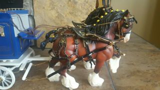 Breyer Delivery Wagon W Clydesdale Team 1572,  Pre - Owned,