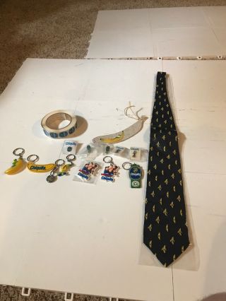 Chiquita Banana Keychains,  Pins,  Stickers And Necktie