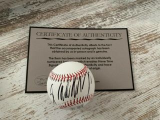 President Donald Trump Signed Baseball Autographed With