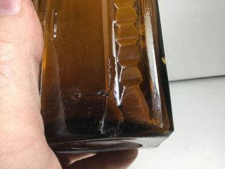 Old Homestead Wild Cherry Bitters - Medium Amber,  Cabin Shaped 6