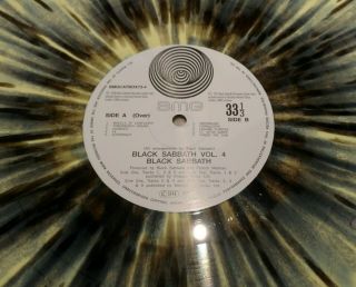Black Sabbath Vol 4 Official 10 Year War 180G Coloured Splatter Vinyl OOP 5