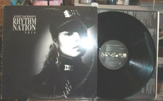 Janet Jackson ‎ - Rhythm Nation 1814 1989 Us 1st Press Sp - 3920 W/inner Ex Vinyl