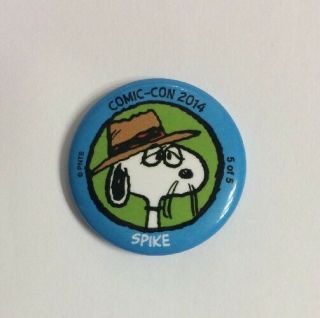Peanuts 2014 Sdcc Spike Daisy Hill Promotional Button Snoopy Sibling 1.  25 "