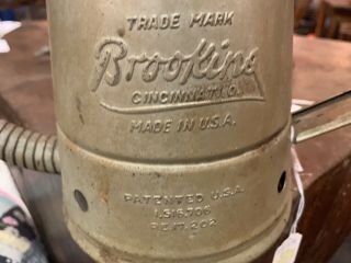 Antique Vintage Brookins 1/4 Gallon Service Station Oil Dispensing Can