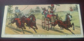 Currier & Ives " Bound To Shine " Black Americana 1880s Trade Card Rare Trimmed