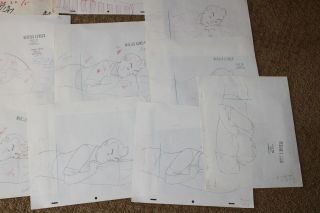 Herge ' s The Adventures of Tintin Animated Model sheets Storyboard Sketch Art 345 4