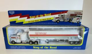 Rare Diecast King Of The Road Canadian Co - Op Truck & Tanker Trailer Boxed