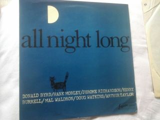 All Night Long Kenny Burrell Hank Mobley D.  Watkins Esquire Prestige Nm/e Rvg