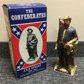 Nos Vintage The Confederates J.  E.  B.  Stuart Decanter,  Mccormick Distilling Co.