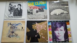 Punk & Wave 7 " Single Bundle Ramones Sex Pistols Clash Bowie Depeche Mode
