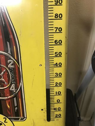 1940s Vintage Dr.  Pepper Good For Life Metal Thermometer Sign 25 4