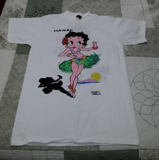 Vintage Betty Boop Hawaii King Features Syndicate Xl Shirt