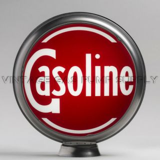 Gasoline 13.  5 " Gas Pump Globe W/ Steel Body (g134)