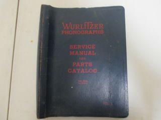 Wurlitzer Distributors Master Service Manuals 1938 To 1940