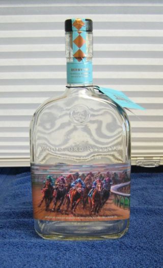 2014 Woodford Reserve 140th Kentucky Derby Empty Bottle May 3,  2014 W/label