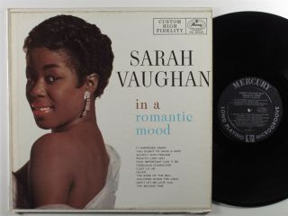 Sarah Vaughan In A Romantic Mood Mercury Lp Vg,  /vg,  Mono