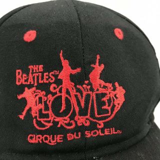 The Beatles Cirque Du Soleil Love Hat Baseball Cap Black/red Cotton