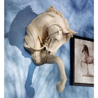 Charging Through Walls Equestrian Thoroughbred Horse Wall Mounted Sculpture