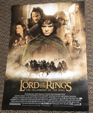 Peter Jackson Signed Lord Of The Rings Full Size Poster Autograph Beckett