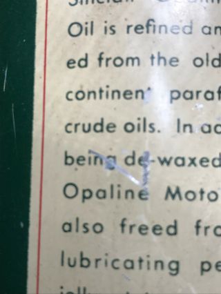 Sinclair Opaline Oil Can 9
