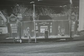 1941 Atlantic Gas Station Negative Broad & Clarissa,  Rochester,  Ny Large