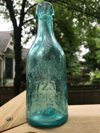 C.  A.  Reiners & Co Improved Mineral Water Bottle From San Francisco,  California