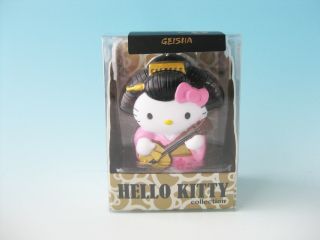 Hello Kitty Charm Strap Geisha Kimono Mascot Sanrio Japan Plastic Limited Kawaii