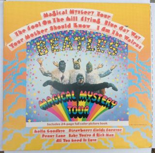 The Beatles Uk Parlophone Yellow Vinyl Record Magical Mystery Tour Pctc - 255 Nm