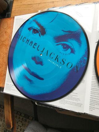 Michael Jackson Invincible Uk 2 Picture Disc Lp Vinyl Album Ltd Collector Edn