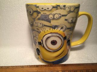 Despicable Me Minion Mayhem Yellow 3d Coffee Cup Mug Universal Studios