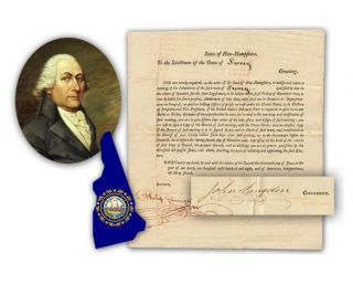 John Langdon,  Nh Constitution Signer,  Ds James Madison 