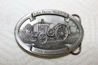 1998 75th Anniversary John Deere D Belt Buckle Limited Edition 1 Of 5000