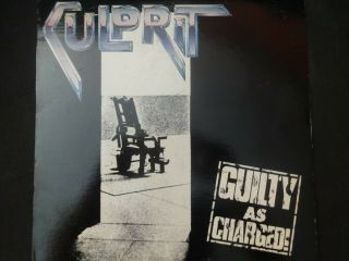 Culprit " Guilty As Charged " Lp (shrapnel 1008) 1983.  Very Rare