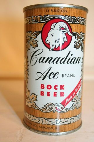 Canadian Ace Bock Beer 12 Oz Flat Top - Canadian Ace Brewing Co. ,  Chicago,  Il.