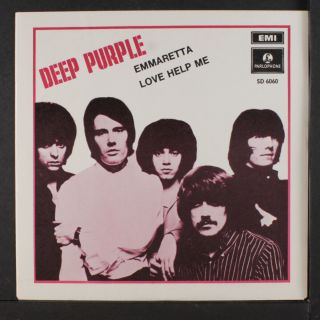 Deep Purple: Emmaretta / Love Help Me 45 (sweden,  Ps Only No 45 Disc,  Like
