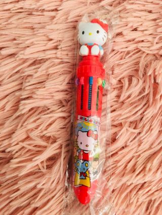 Hello Kitty Multicolor Pen 10 Colors Kt Travel 2014 Stationery Planner