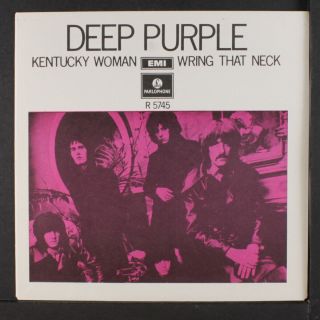 Deep Purple: Kentucky Woman / Wring That Neck 45 (sweden,  Ps Only No 45 Disc,