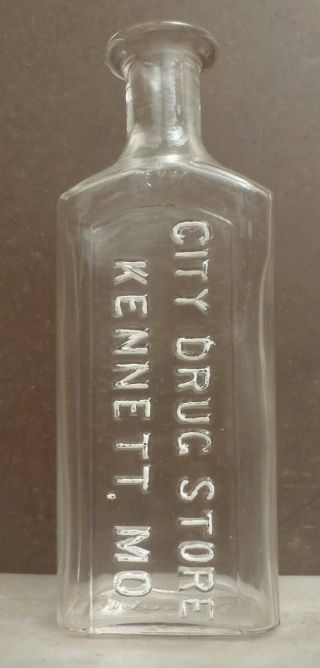 Missouri Drug Store Bottle - City Drug Store - Kennett - 1890s