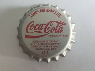 Coca Cola Samoa Soda Bottle Cap Crown Coke Beer Old Rare